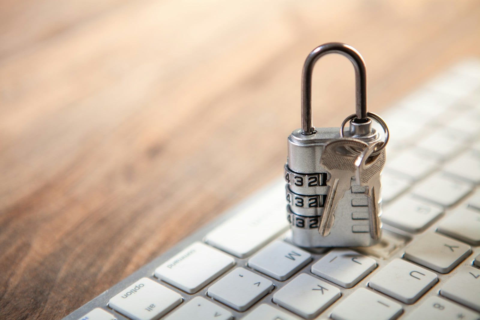 Padlock and keyboard representing AI data privacy and personal data protection in the Philippines